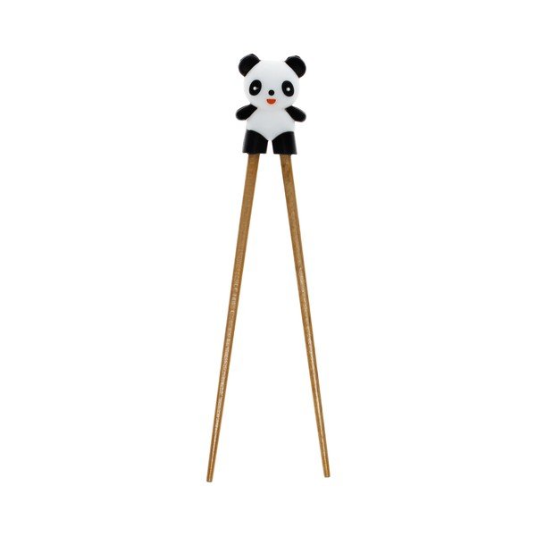 Drevené detské tréningové paličky v prírodnej farbe Panda – Rex London