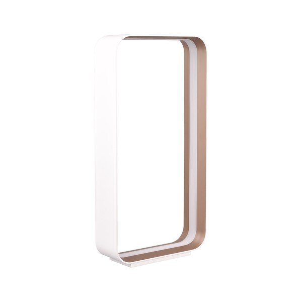 Biela LED stolová lampa s hlasovým ovládaním/s ovládaním pomocou mobilnej aplikácie s kovovým tienidlom (výška  61 cm) Cizione – CINQUE-image-1