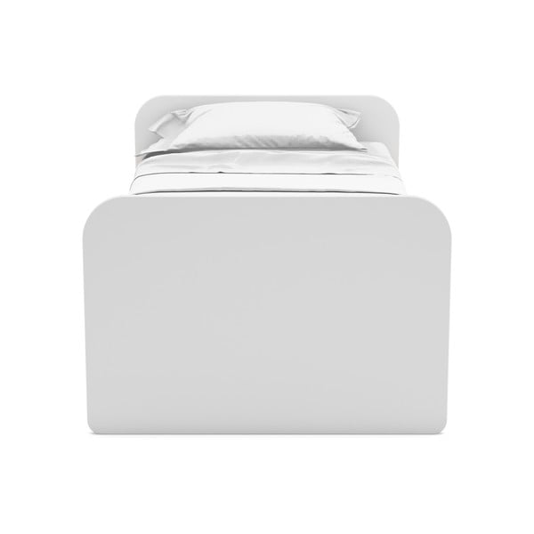 Biela detská posteľ v dekore borovice s výsuvným lôžkom s úložným priestorom s roštom 90x200 cm Esteban – Marckeric-image-1