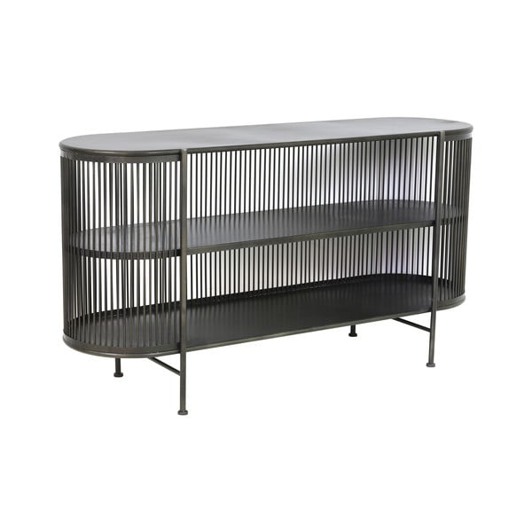 Čierna kovová nízka komoda 149x80 cm Yinthe - Light & Living-image-2