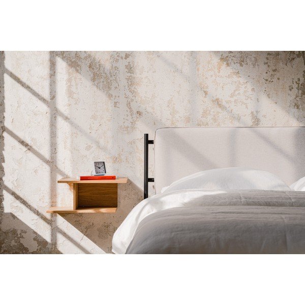 Závesný/s poličkami nočný stolík v dekore duba v prírodnej farbe Tann – noo.ma-image-1