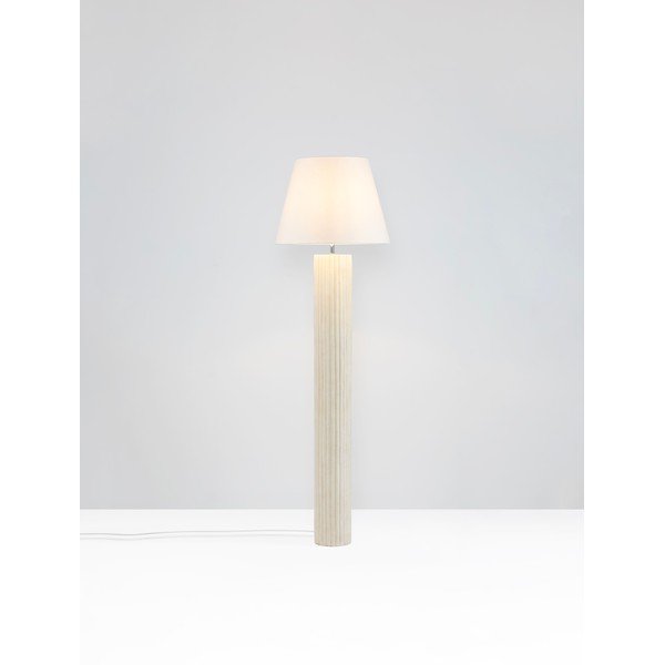 Biela/krémovobiela kamenná stojacia lampa (výška  150 cm) Bacoo – Nova Luce-image-4
