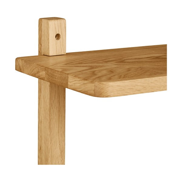 Poschodová polica z dubového dreva v prírodnej farbe 20 cm Townsville – House Nordic-image-4