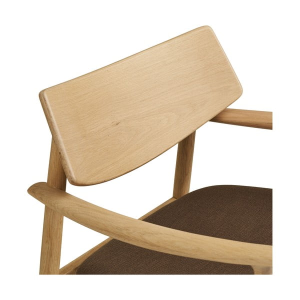 Hnedé kreslo s podnožkou Olvera – House Nordic-image-4