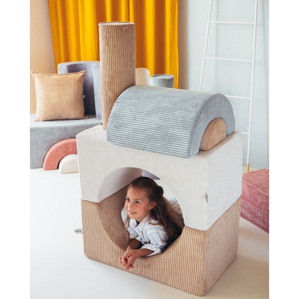 Menčestrové penové ihrisko v mentolovej farbe 75x49x37 cm Rainbow Montessori – Wigiwama-image-1