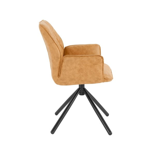 Žlté čalúnené jedálenské kreslá v súprave 2 ks Preston – Støraa-image-2