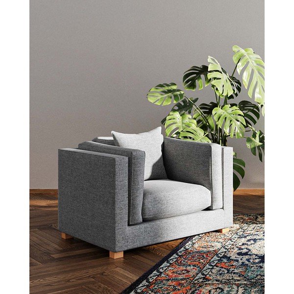 Sivé relaxačné kreslo Pomo – Ame Yens-image-3