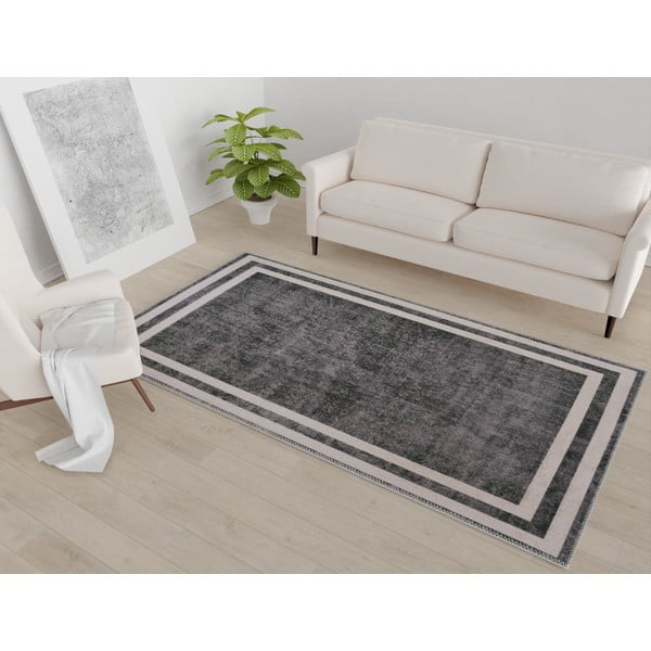 Sivo-krémový prateľný koberec 180x120 cm - Vitaus-image-1