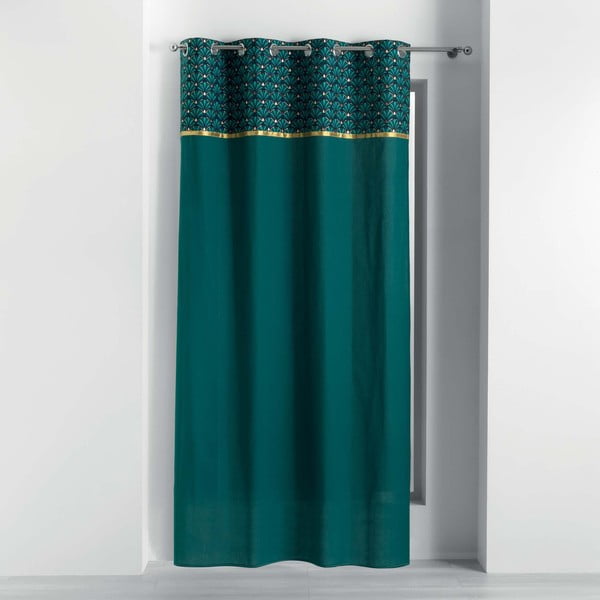 Bavlnený záves v petrolejovej farbe 140x240 cm Artchic – douceur d'intérieur