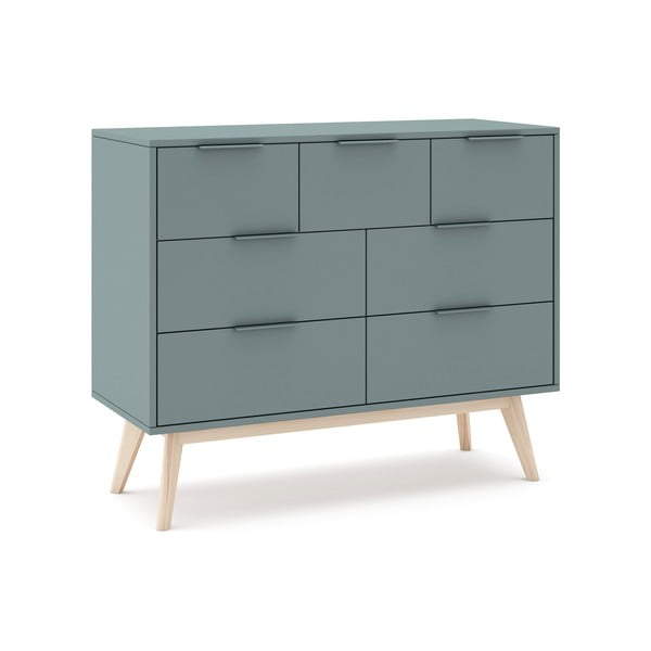 Komoda sivozelená 120x83x40 cm Pisco – Marckeric-image-2