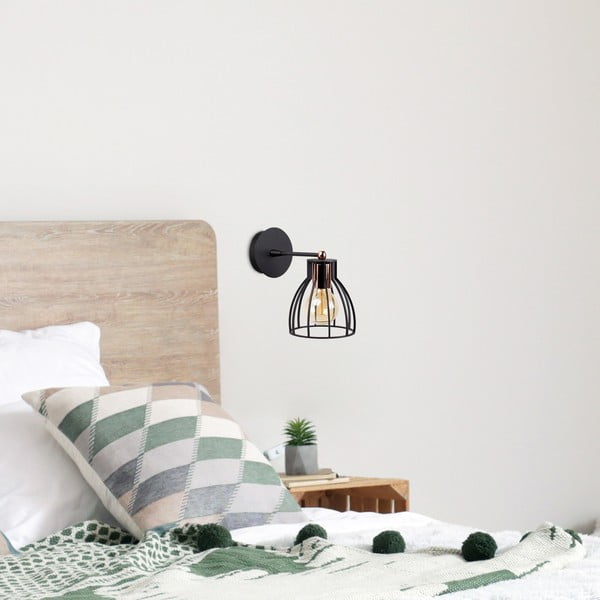 Nástenné svietidlo v čiernej a bronzovej farbe ø 15 cm Kemah – Opviq lights-image-1