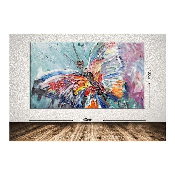 Obraz Colours Butterfly, 100 × 140 cm