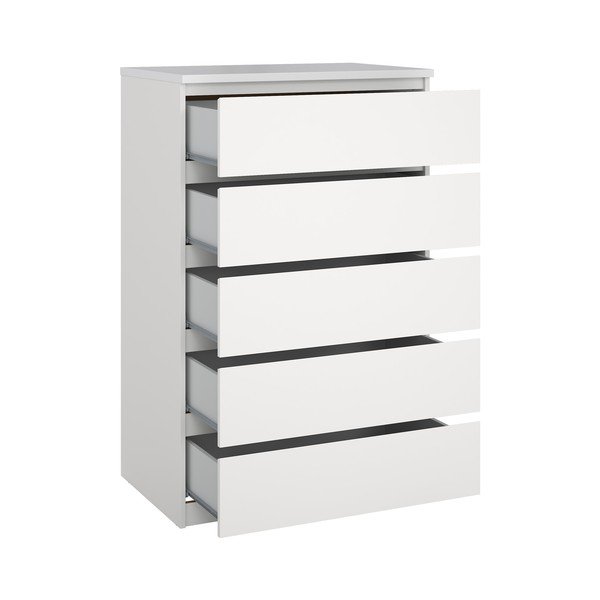 Biela komoda 77x121x50 cm Naia – Tvilum-image-3