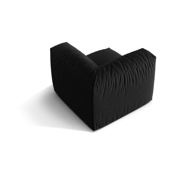 Čierny modul pohovky (variabilný) Martina – Micadoni Home-image-3