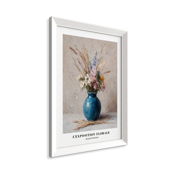 Tlačený obraz s rámom 56x75 cm Blue Vase – Styler-image-4
