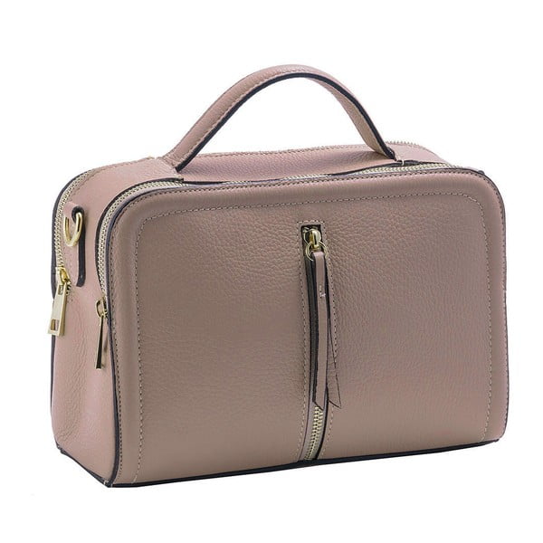 Ružová kabelka / taška z pravej kože Andrea Cardone Galuia