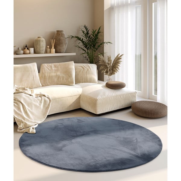 Antracitový okrúhly koberec ø 200 cm Leon – Villeroy&Boch-image-1