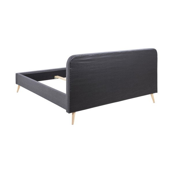 Sivý polstrovaný rám postele Actona Alma, 180 × 200 cm-image-3