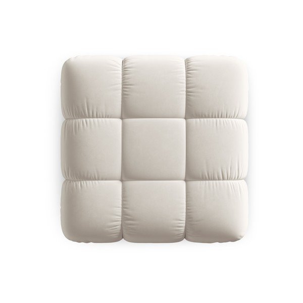 Béžová zamatová modulárna podnožka Bellis – Micadoni -image-4