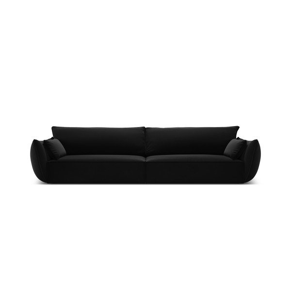 Čierna zamatová pohovka 248 cm Vanda – Mazzini Sofas