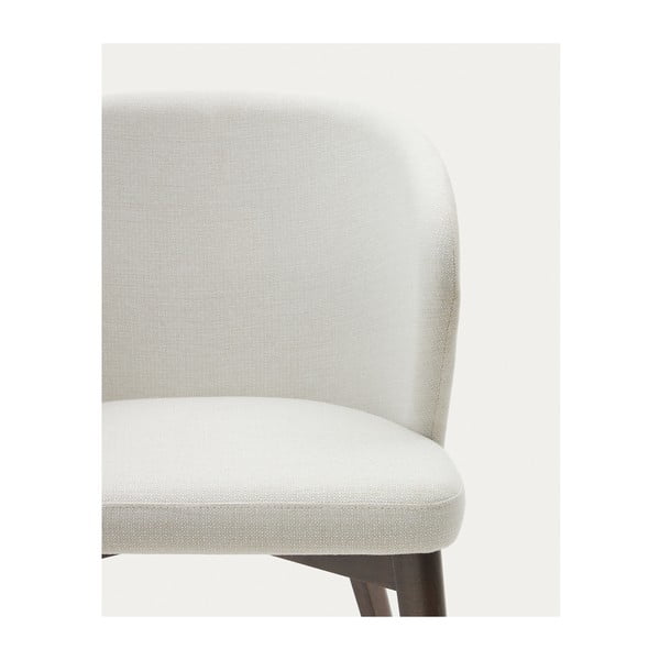 Krémovobiele čalúnené jedálenské kreslo Darice – Kave Home-image-2