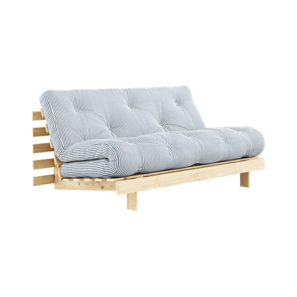 Biela/svetlo modrá rozkladacia pohovka 160 cm Roots - Karup Design