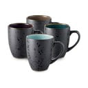 Čierne/tmavomodré keramické hrnčeky v súprave 4 ks 300 ml Gastro Black/Mix – Bitz