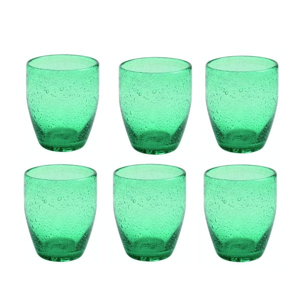 Sada pohárov Acapulco Verde Smeraldo, 6 ks