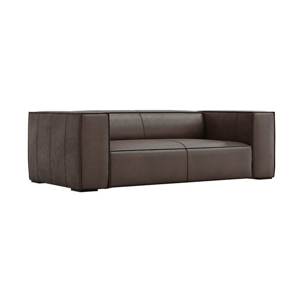 Hnedá kožená pohovka 212 cm Madame - Windsor & Co Sofas-image-2