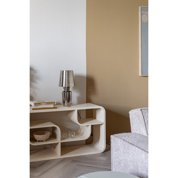 Kovová stolová lampa v striebornej farbe s kovovým tienidlom (výška  42 cm) Classy – Zuiver-image-3