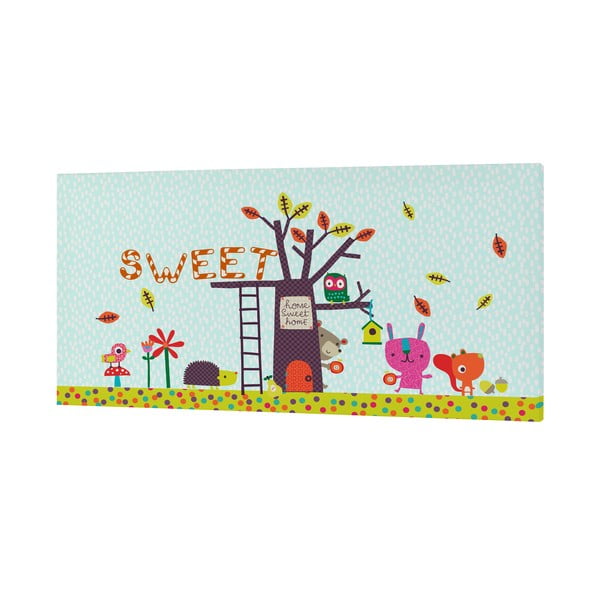Nástenný obrázok Sweet Home, 27 × 54 cm