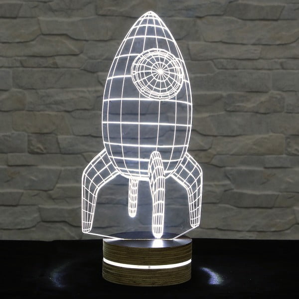 3D stolová lampa Rocket