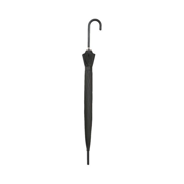 Čierny tyčový dáždnik Bebeig, ⌀ 90 cm-image-1