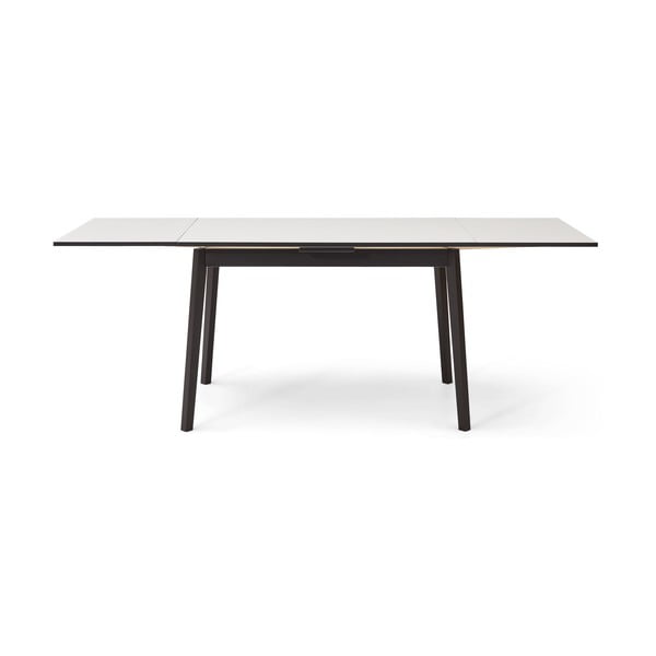 Čiernobiely rozkladací jedálenský stôl v dubovom dekore Hammel Single, 120 x 80 cm-image-4