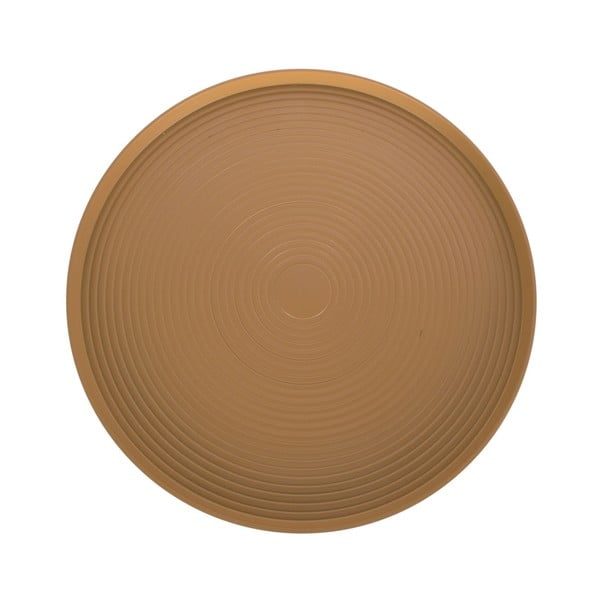 Horčicovožltý kovový odkladací stolík Leitmotiv Force, výška 37,5 cm-image-2