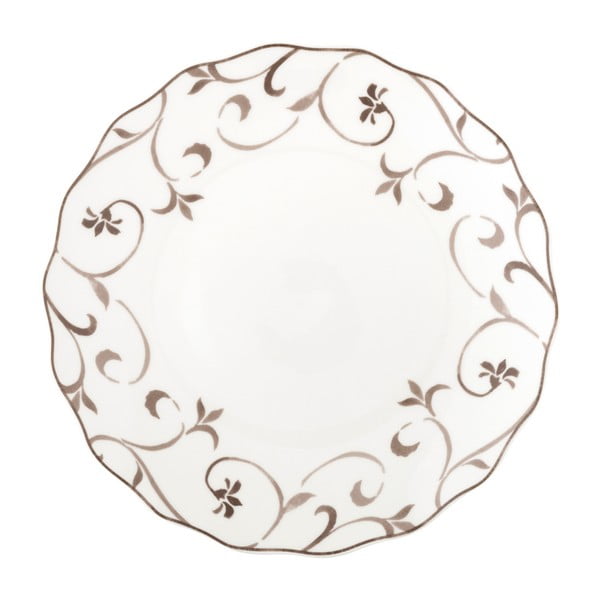 tanier z kostního porcelánu Brandani Ricciolo Di Dama, ⌀ 27 cm