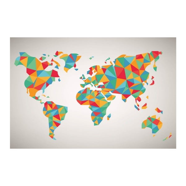 Obraz Homemania Maps World Puzzle, 70 × 100 cm