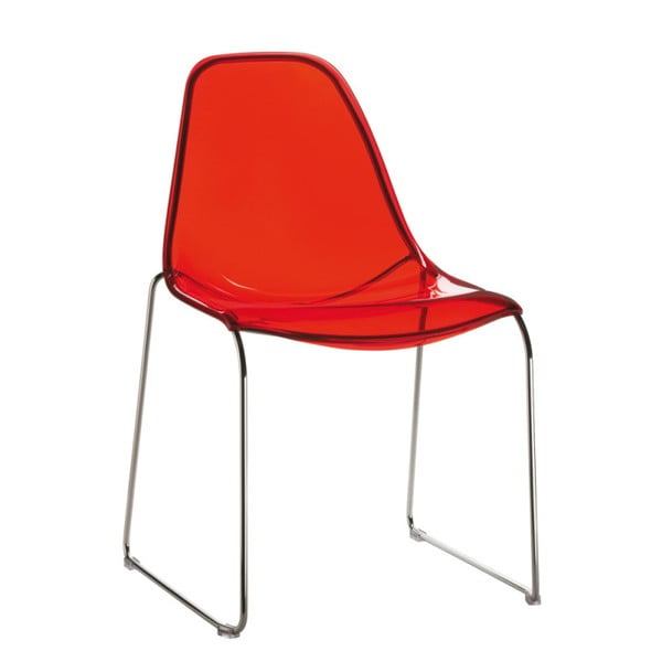Červená stolička Pedrali DayDream 401