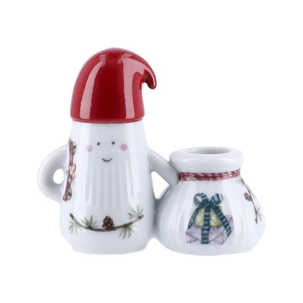 Keramický svietnik s vianočným motívom Hammershøi Christmas Father Elf – Kähler Design