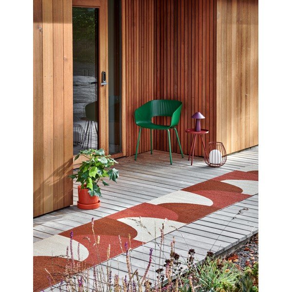 Vnútorný a vonkajší koberec v tehlovej farbe 70x90 cm Hill Brick Rust – Pappelina-image-1