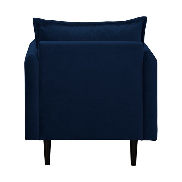 Tmavomodré zamatové kreslo Juli – Ropez-image-3