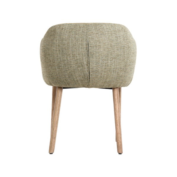 Svetlozelené čalúnené jedálenské kreslá v súprave s podrúčkami 2 ks Blaine – Light & Living-image-4