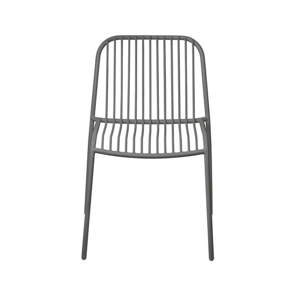 Sivá kovová záhradná stolička Yua Wire – Blomus-image-2