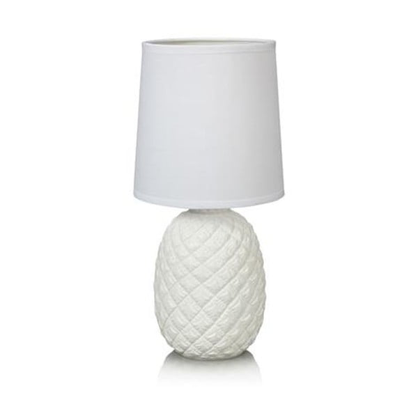 Biela stolová lampa Markslöjd Pineapple