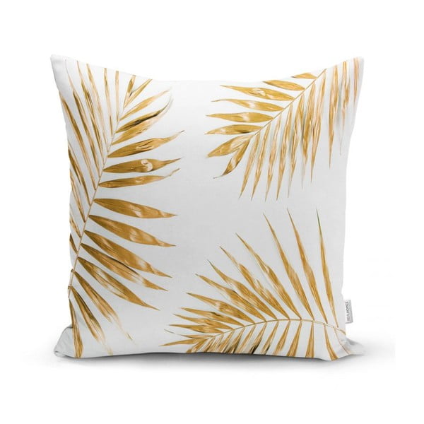 Obliečka na vankúš Minimalist Cushion Covers Gold Leaves, 42 x 42 cm
