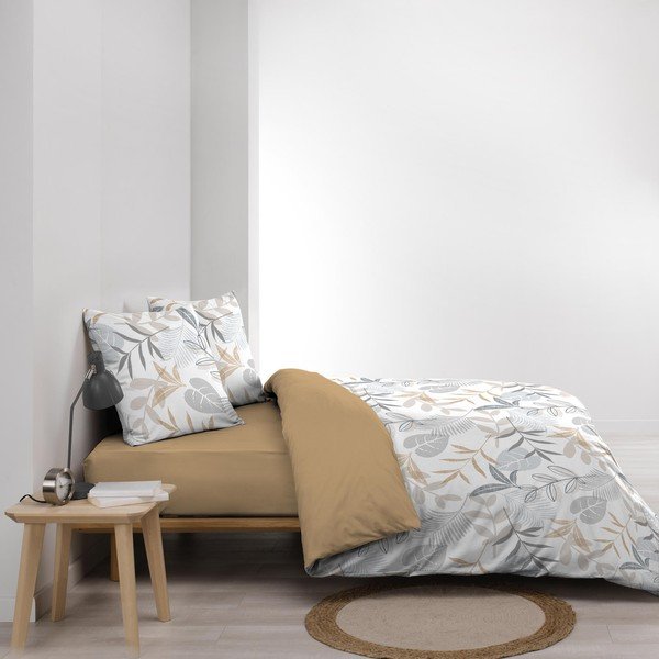 Žlto-biele predĺžené obliečky na dvojlôžko 240x220 cm Kimberly – douceur d'intérieur-image-4