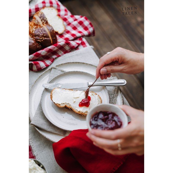 Ľanové obrúsky v súprave 2 ks Red Gingham – Linen Tales-image-4