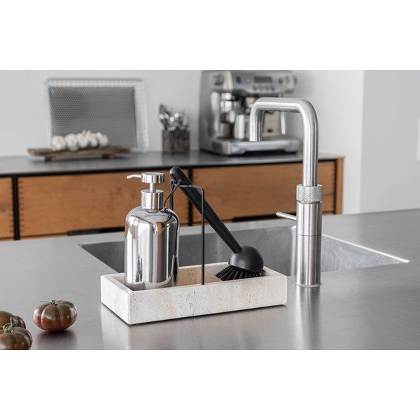 Keramický dávkovač mydla v striebornej farbe 200 ml Lotus – Mette Ditmer Denmark-image-1