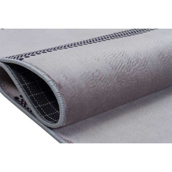 Sivý umývateľný koberec 120x80 cm - Vitaus-image-3