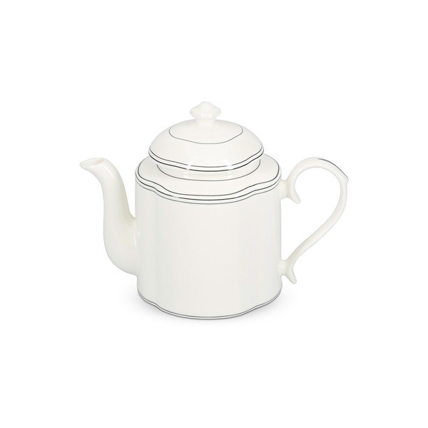 Biela kanvica na čaj z kostného porcelánu 1,3 l Odette – S|P Collection-image-4